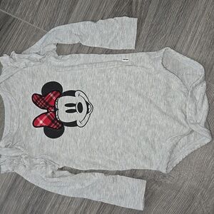 Little Sleepies Disney Minnie Mouse Gray Size 6/12 Months